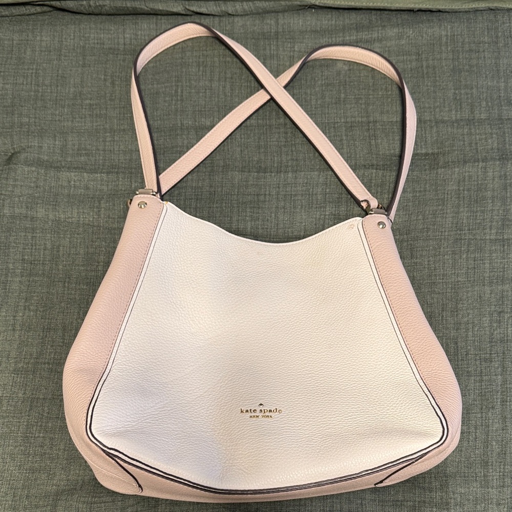 Kate Spade Blush Pink and Cream Shoulder Bag